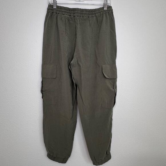 Zara Cargo Joggers, Olive Green, Size Medium - Picture 3 of 10
